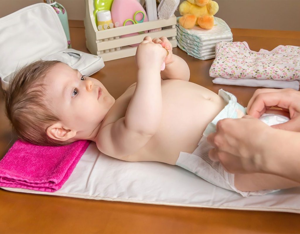 baby with diaper