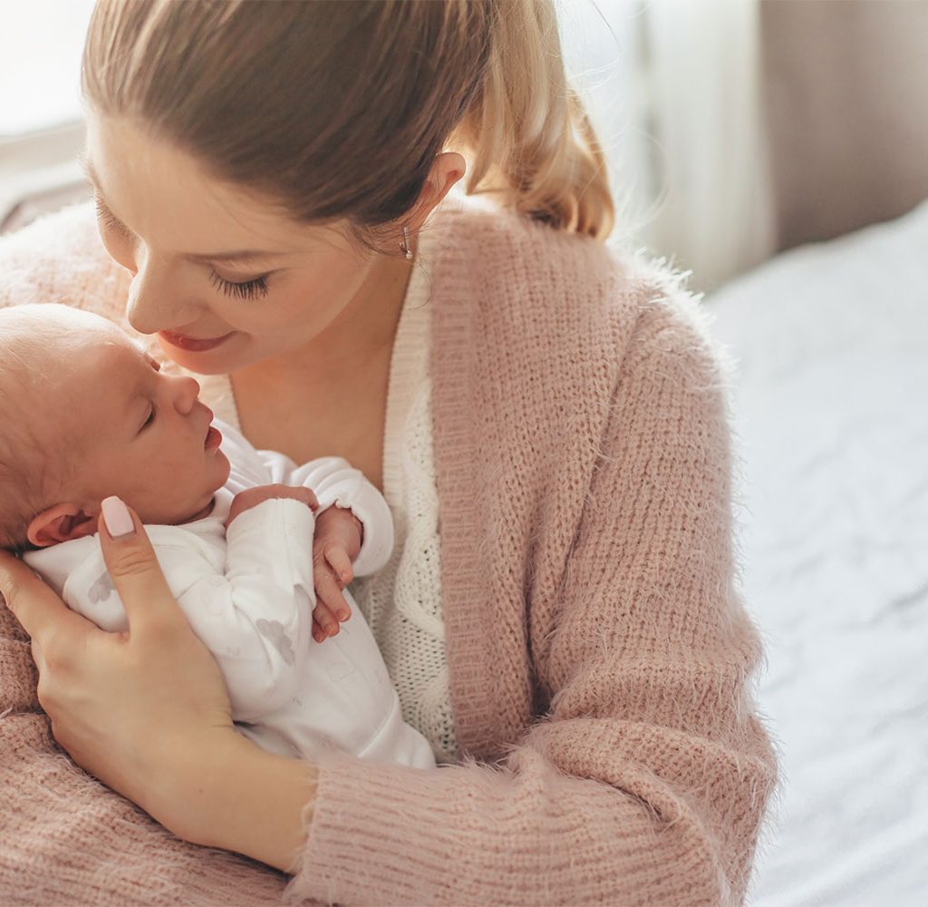 Mother with newborn