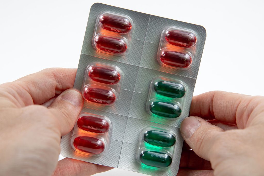 package of cold medicine