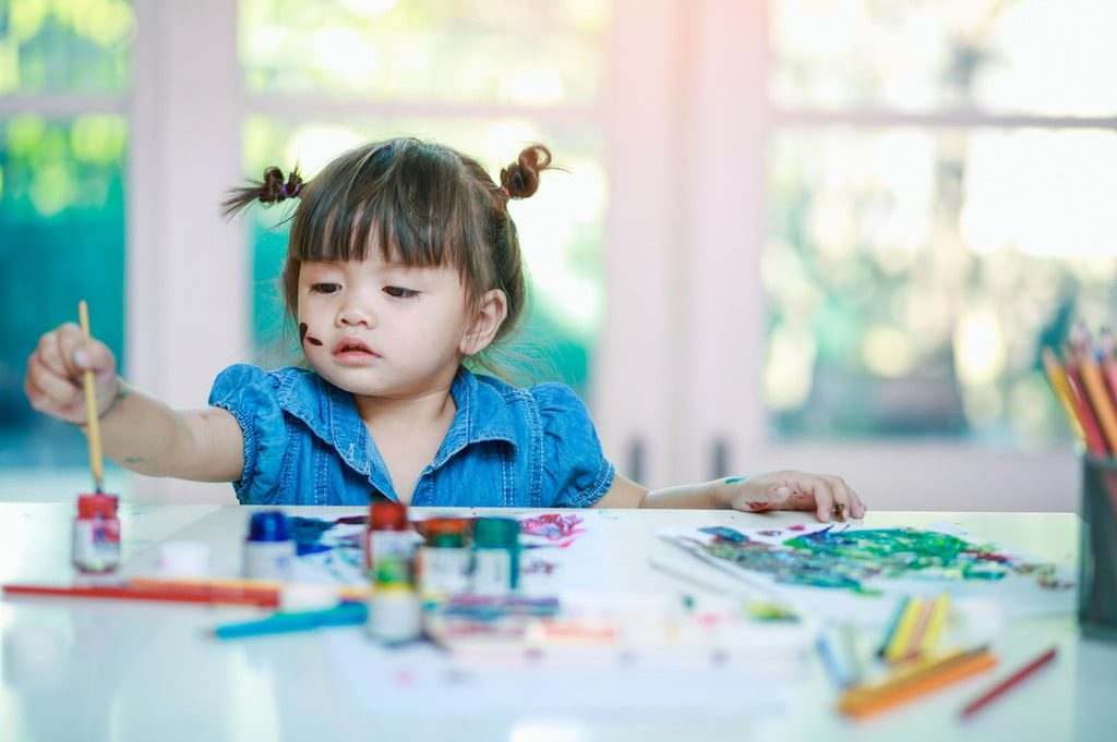 Toddler painting