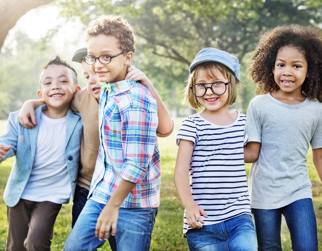 kids playing games outside.