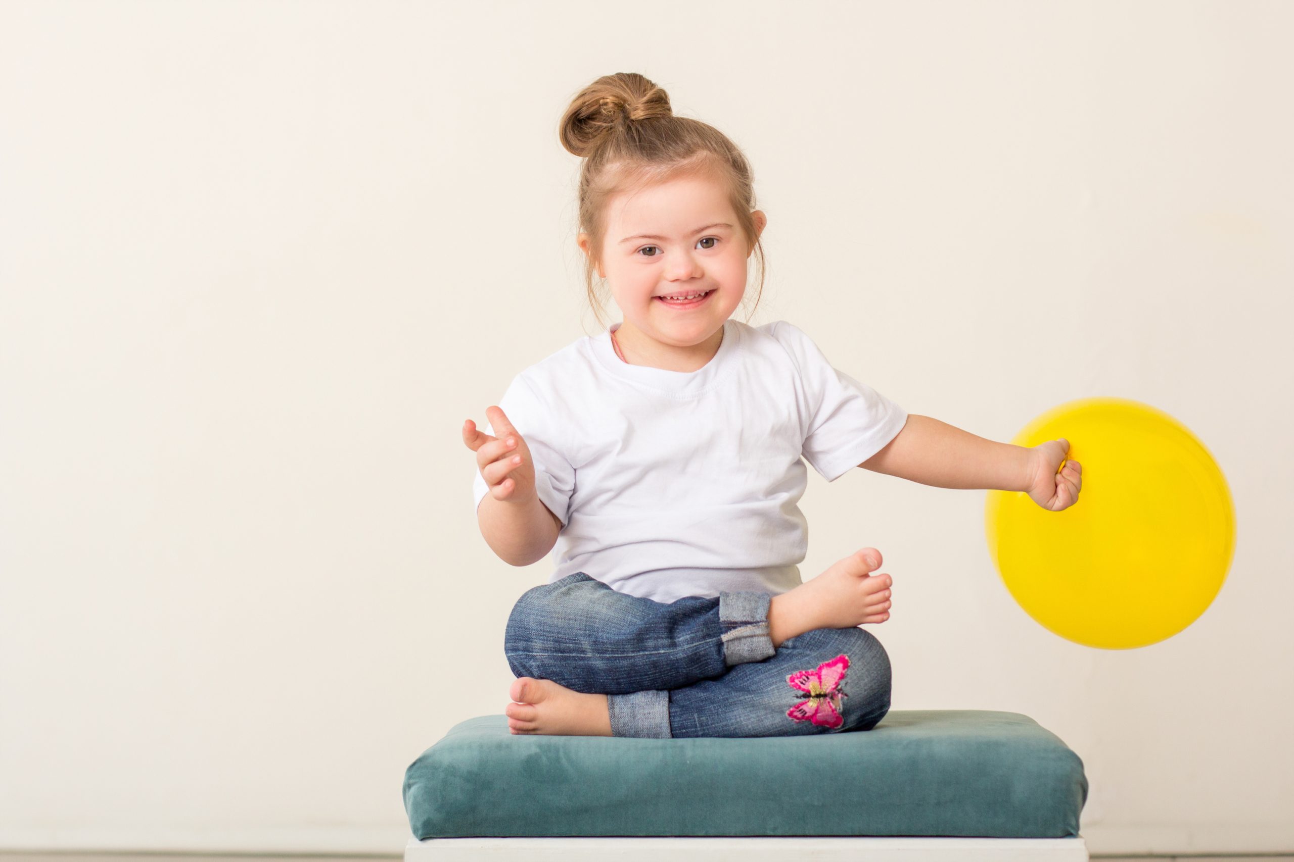 Girl with down syndrome models