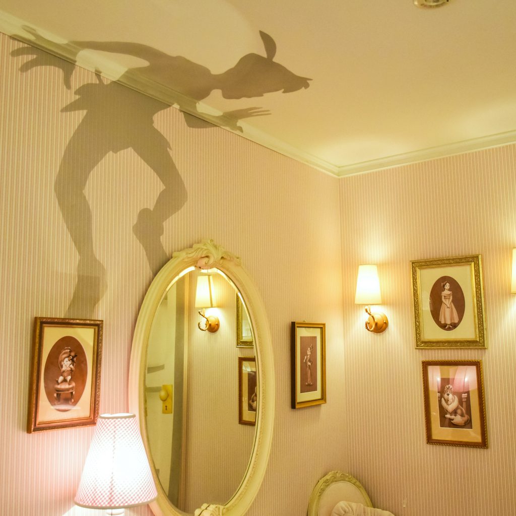 Peter Pan shadow on wall