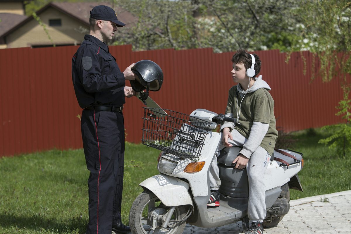 Poilice and truant teen