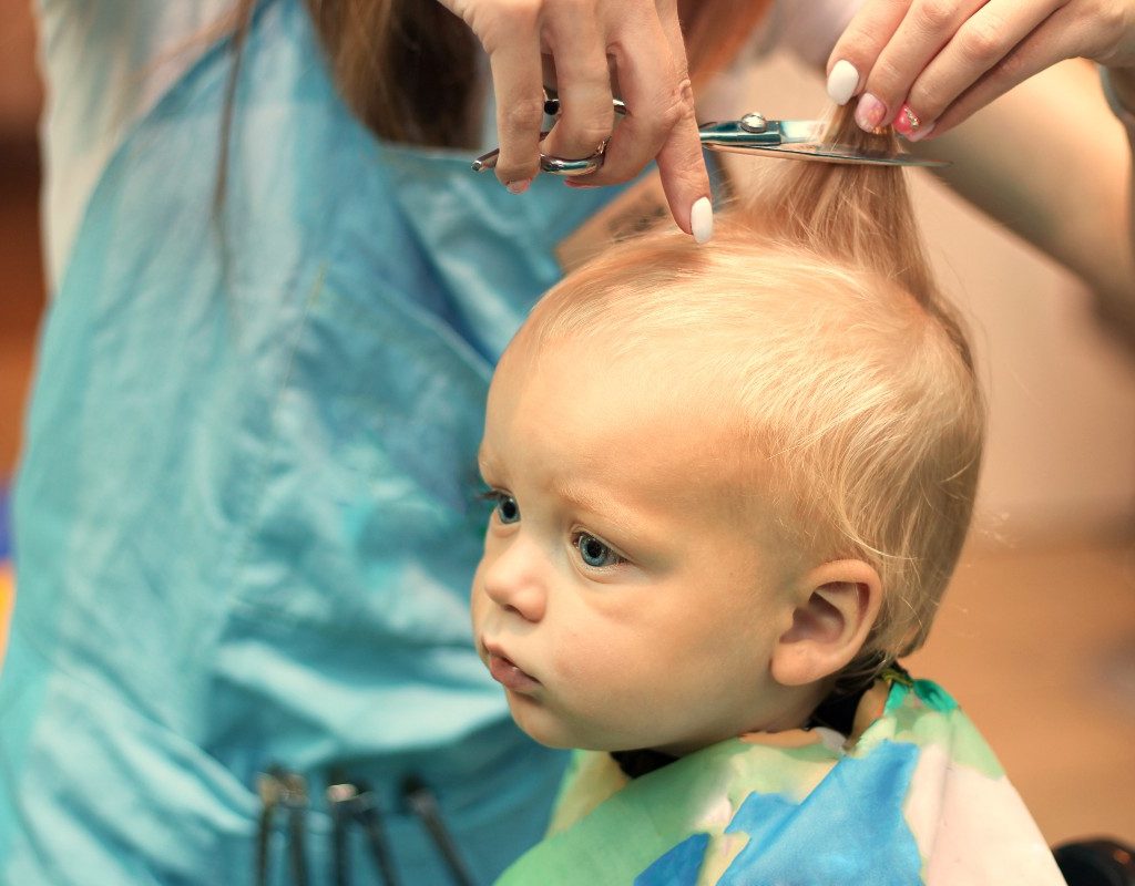 baby's first haircut