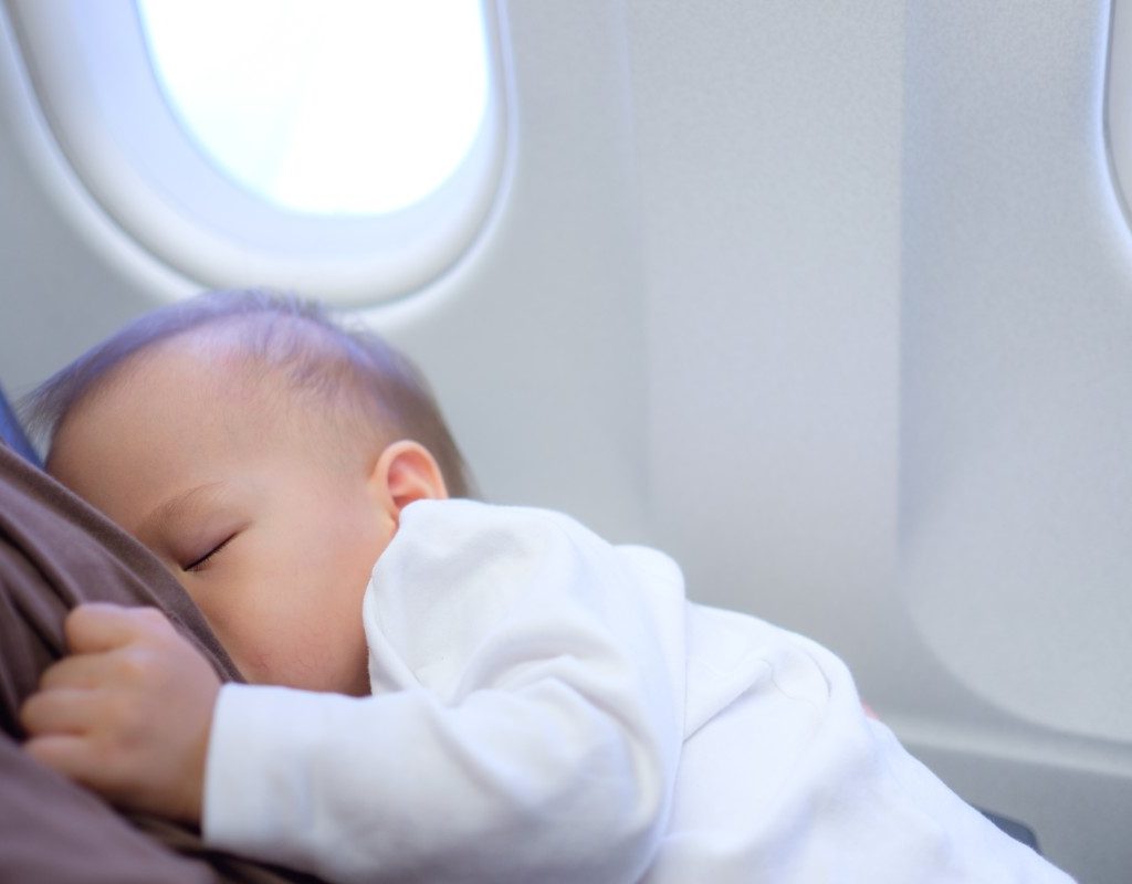 flying with newborns