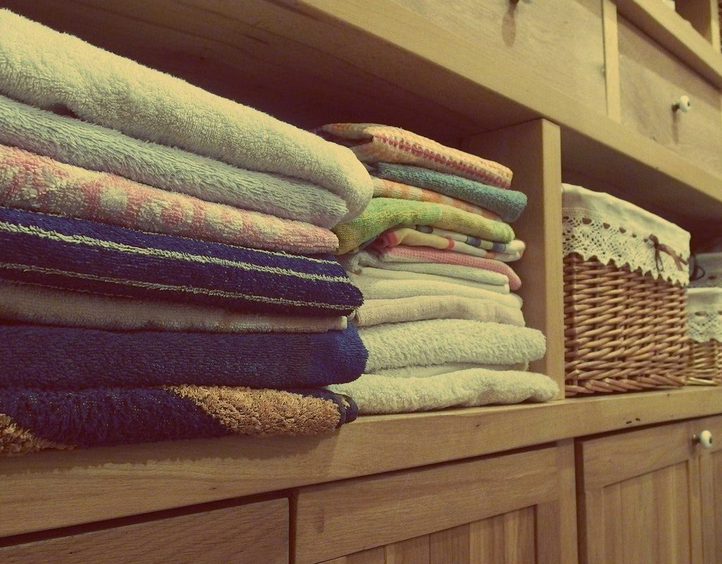 neatly organized shelving in a home