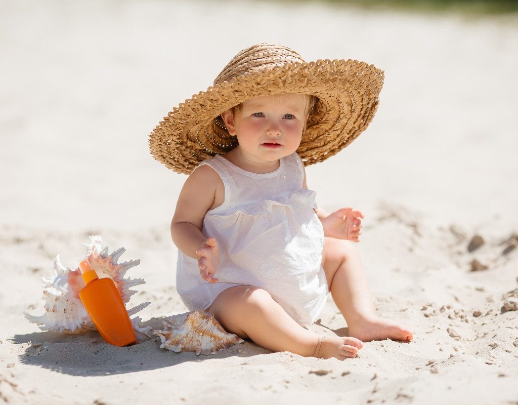 baby at the beach
