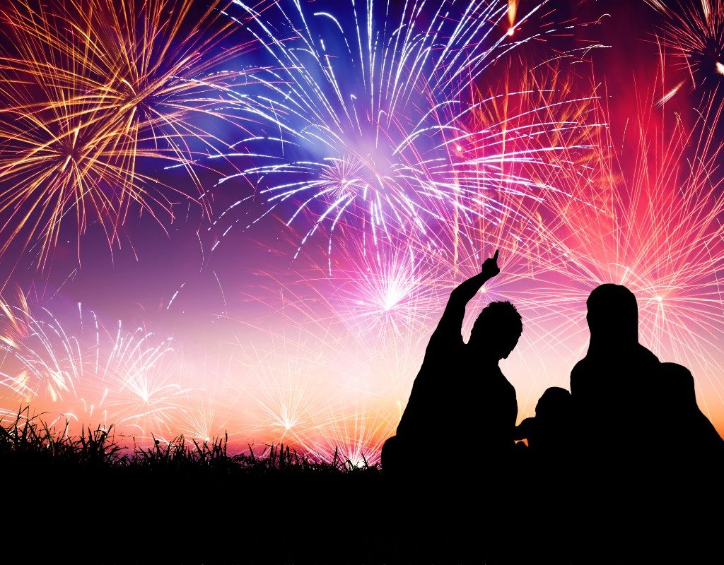 family fireworks show