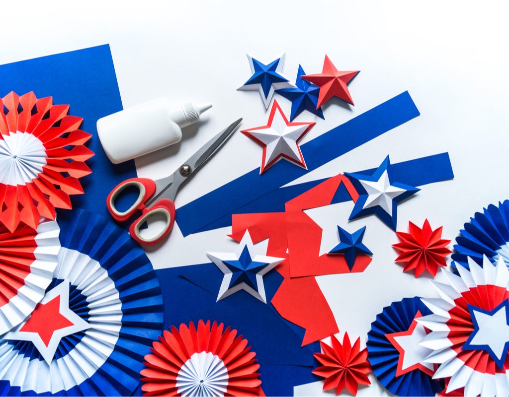 Fourth of July arts and crafts supplies