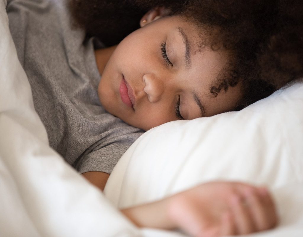 A little girl sleeping