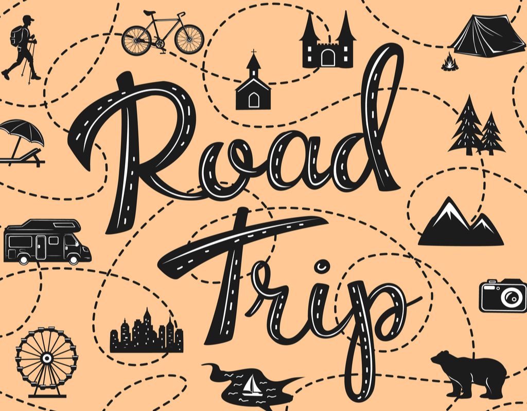 Road trip map