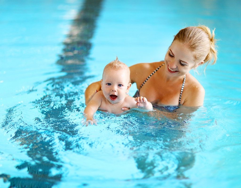 infant swim lesson