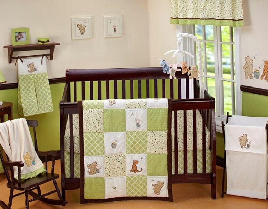 Nursery with Winnie the Pooh decorations