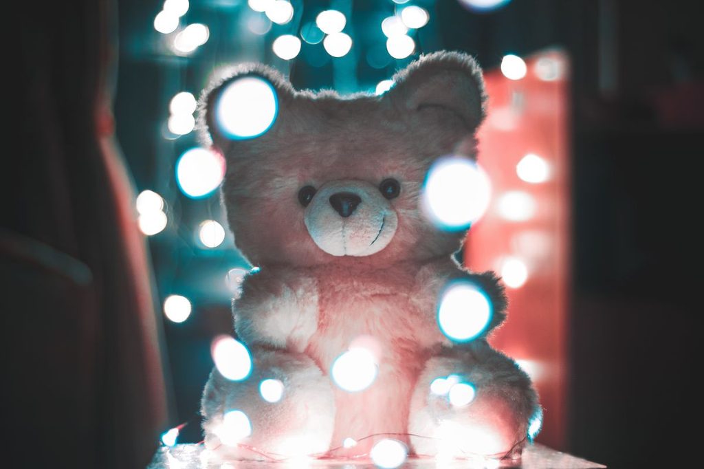 Teddy bear with lights