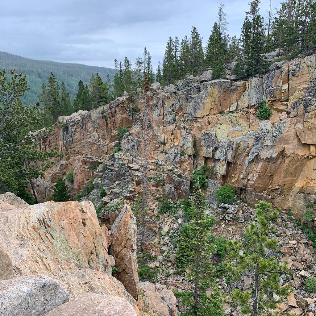 View of Alberta Falls in Rocky Mountain National State Park