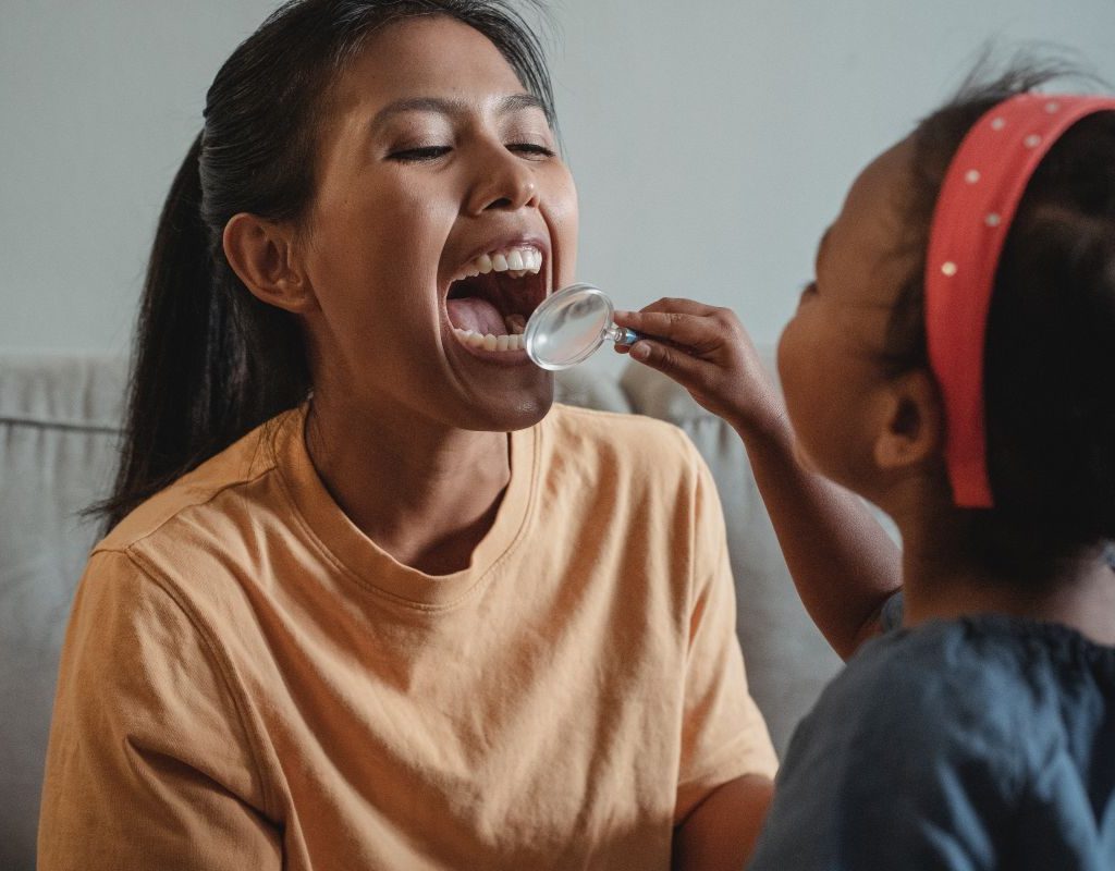 Pretending To Play Dentist