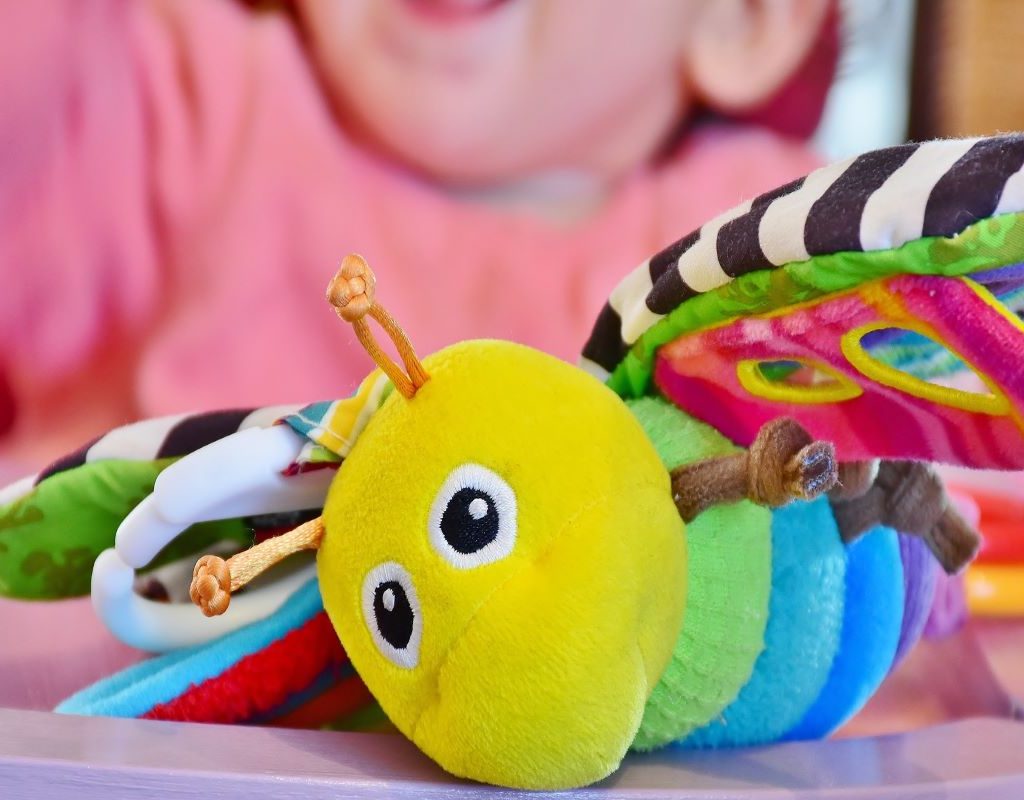 brightly colored butterfly toy
