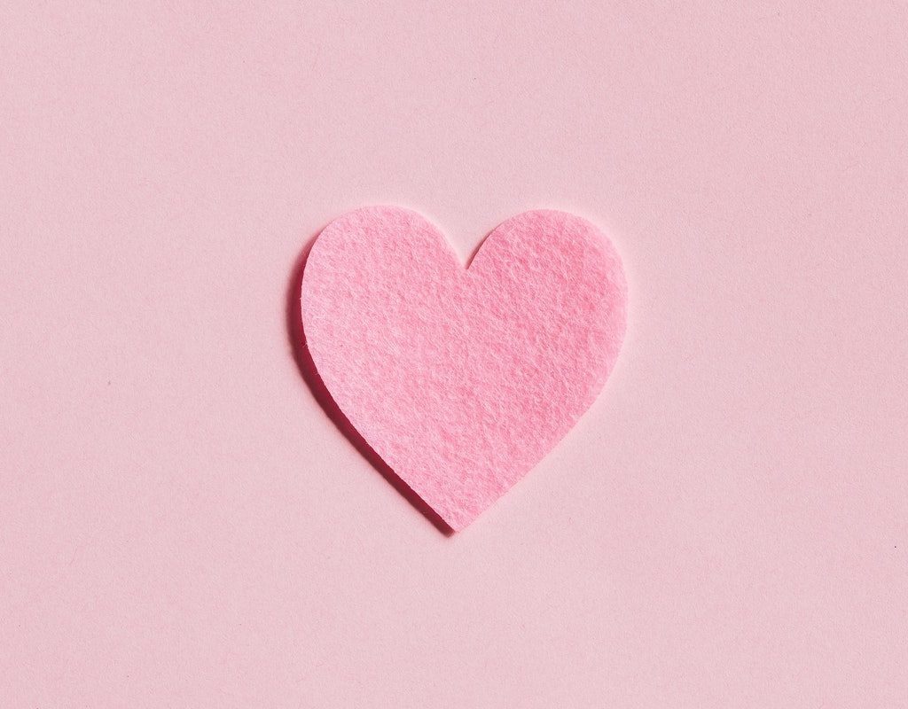 decorative heart for felt craft for kids