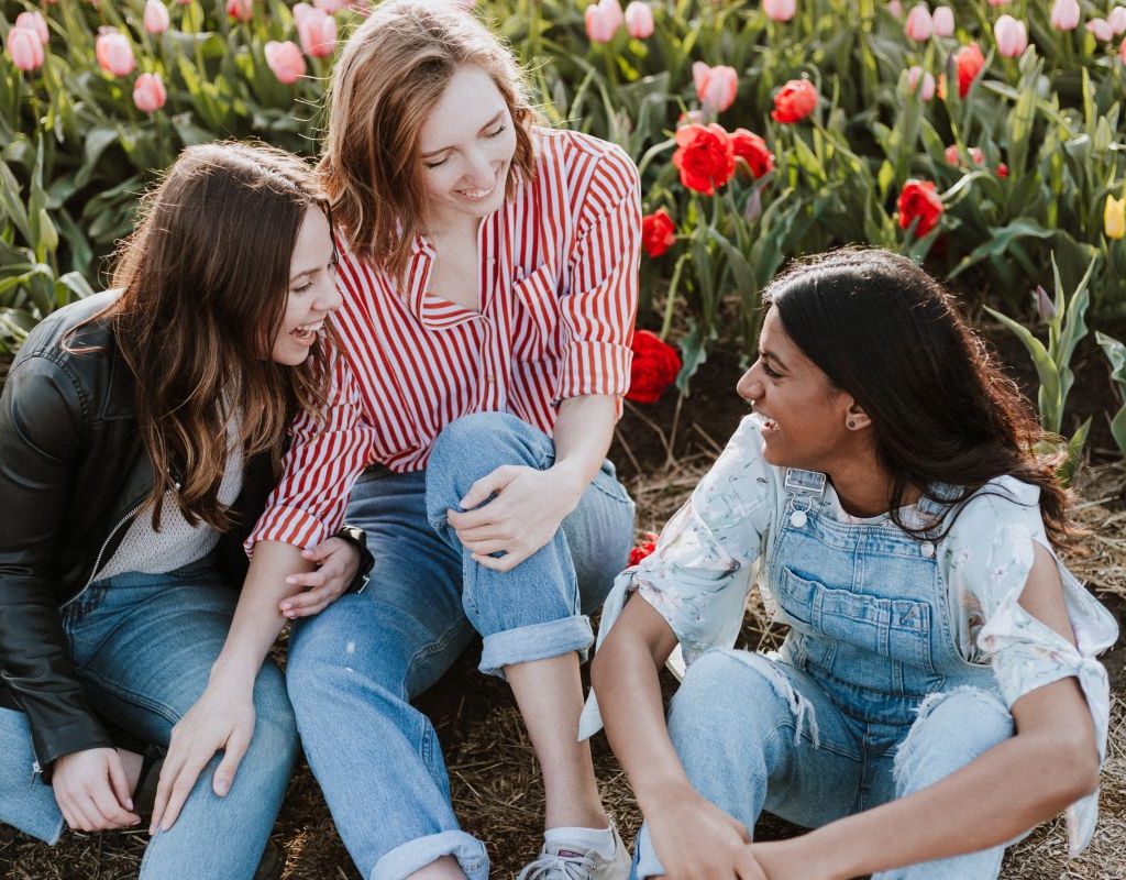 Girls Laughing Together