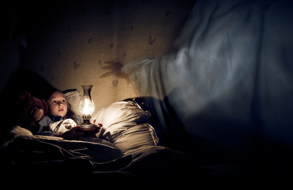 child having a nightmare