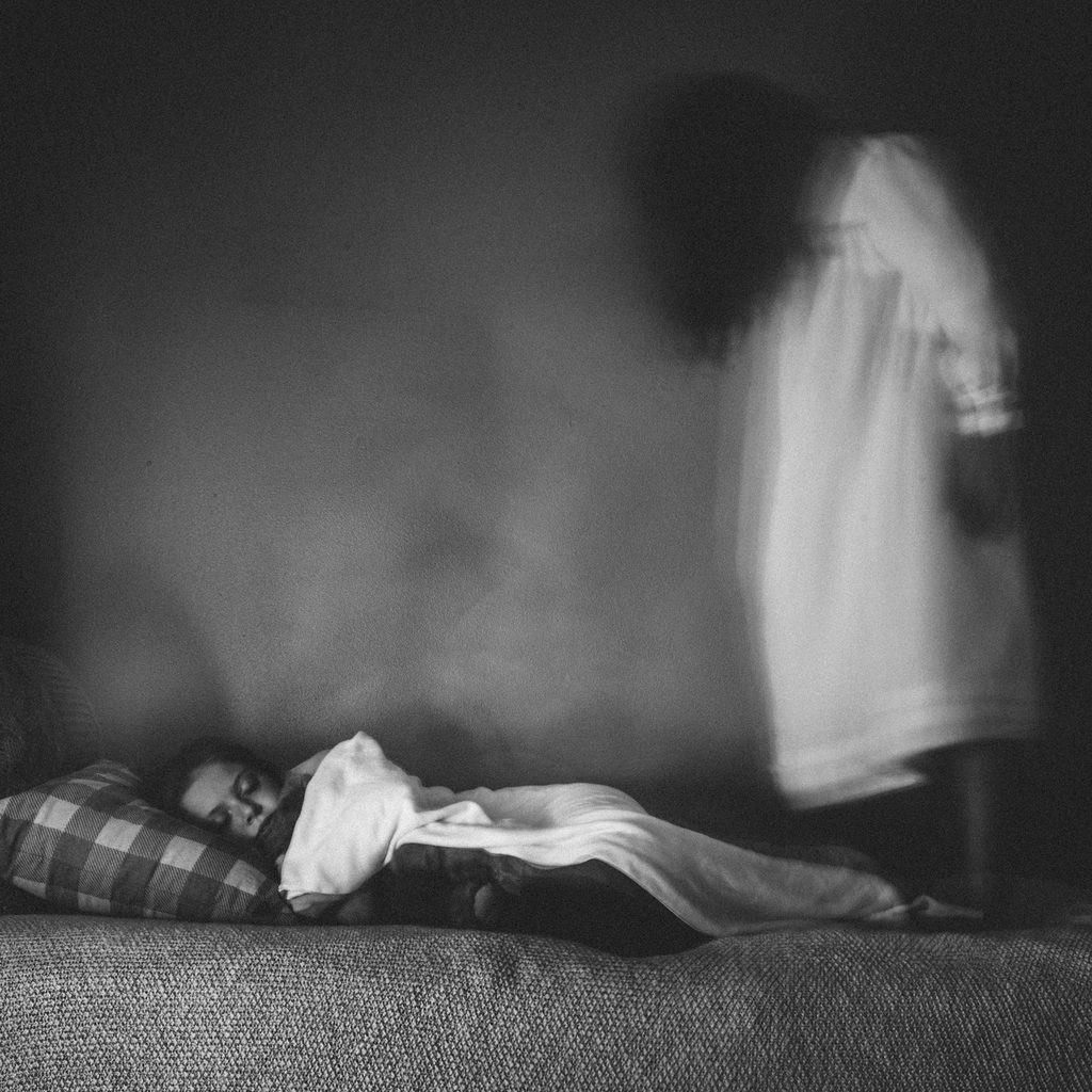 Ghost appearing over child's bed