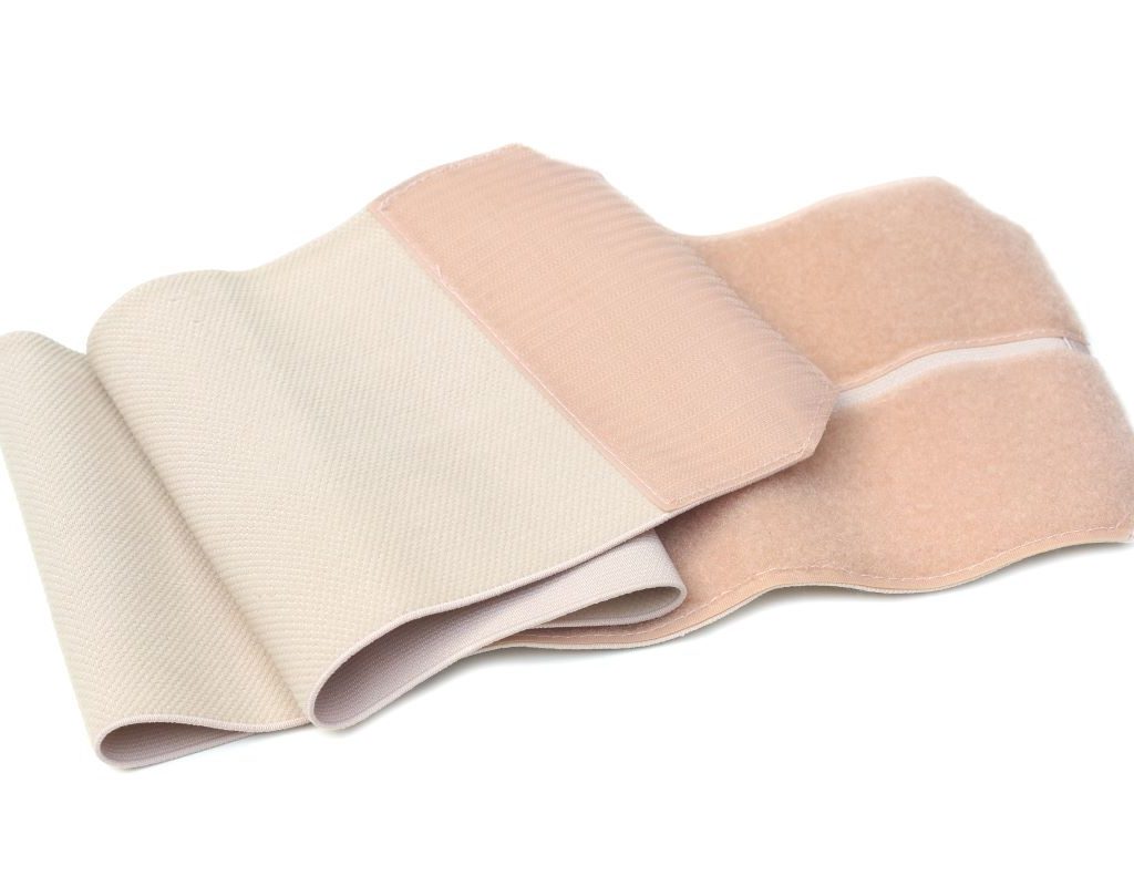 Beige postpartum wrap