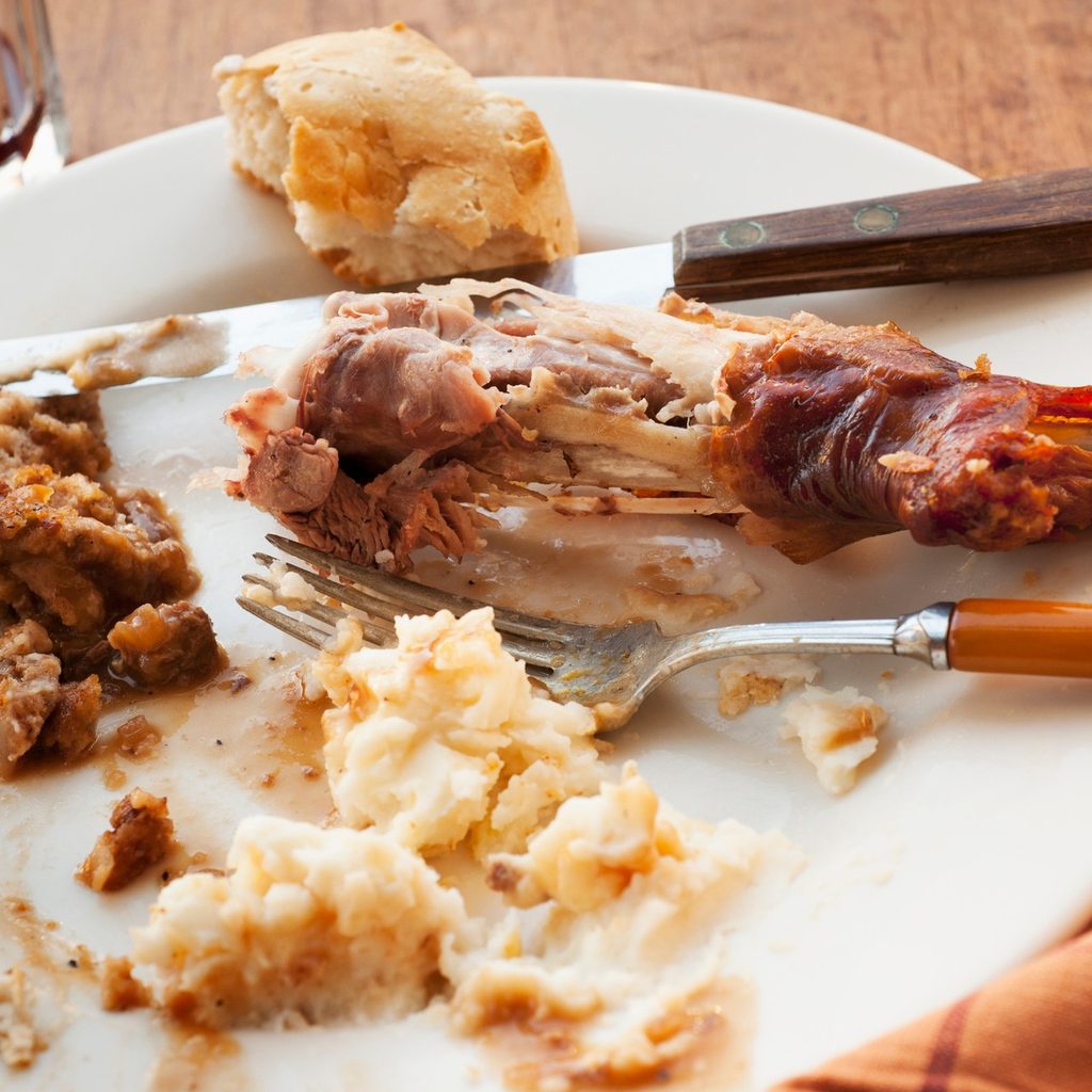 Finished Thanksgiving plate