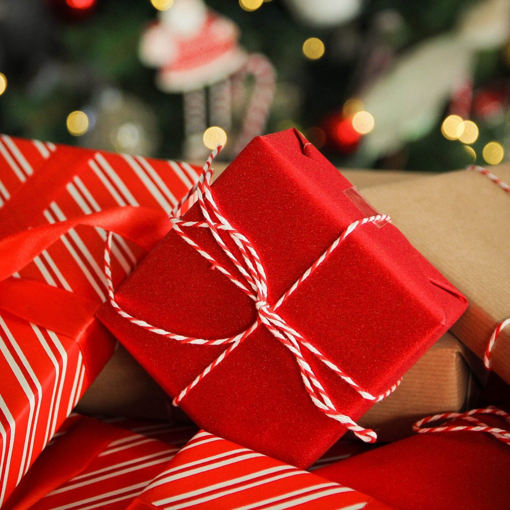 Christmas presents under the tree