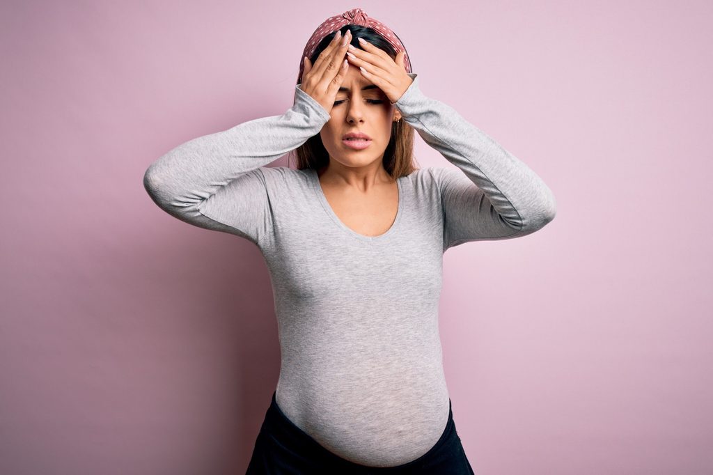 Pregnant woman with headache
