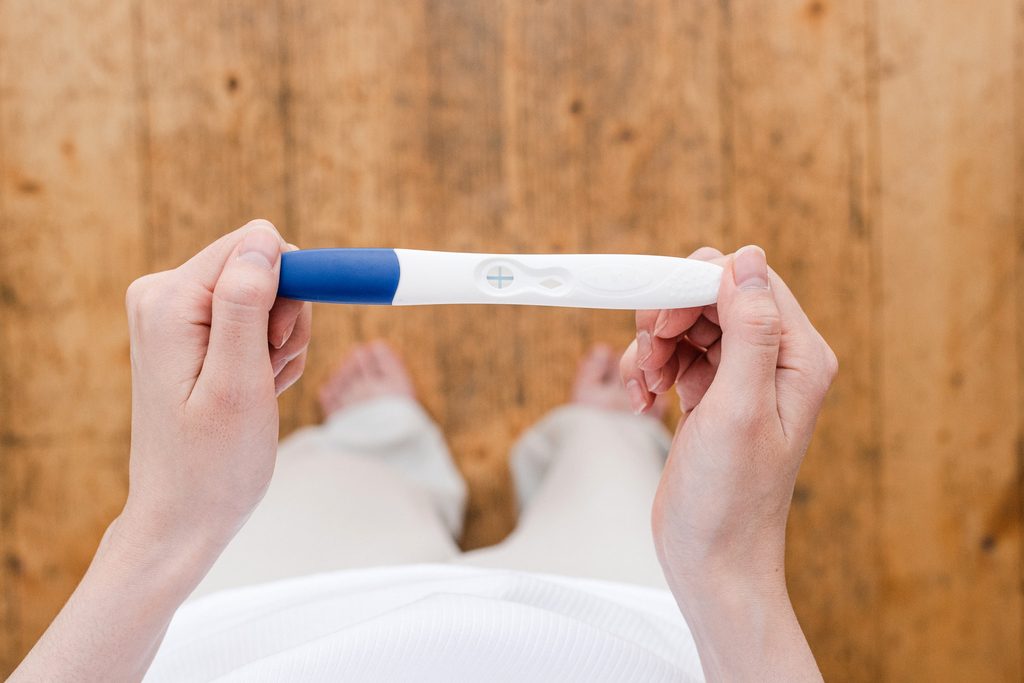 Positive home pregnancy test