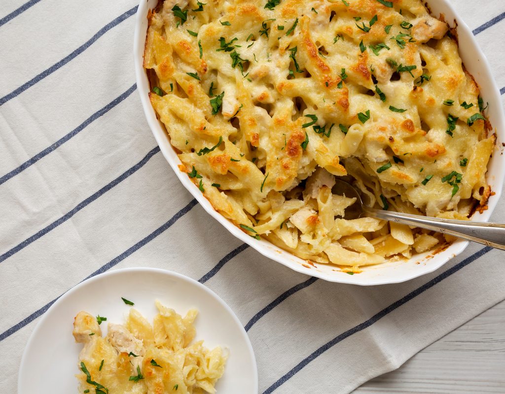 Chicken casserole with pasta