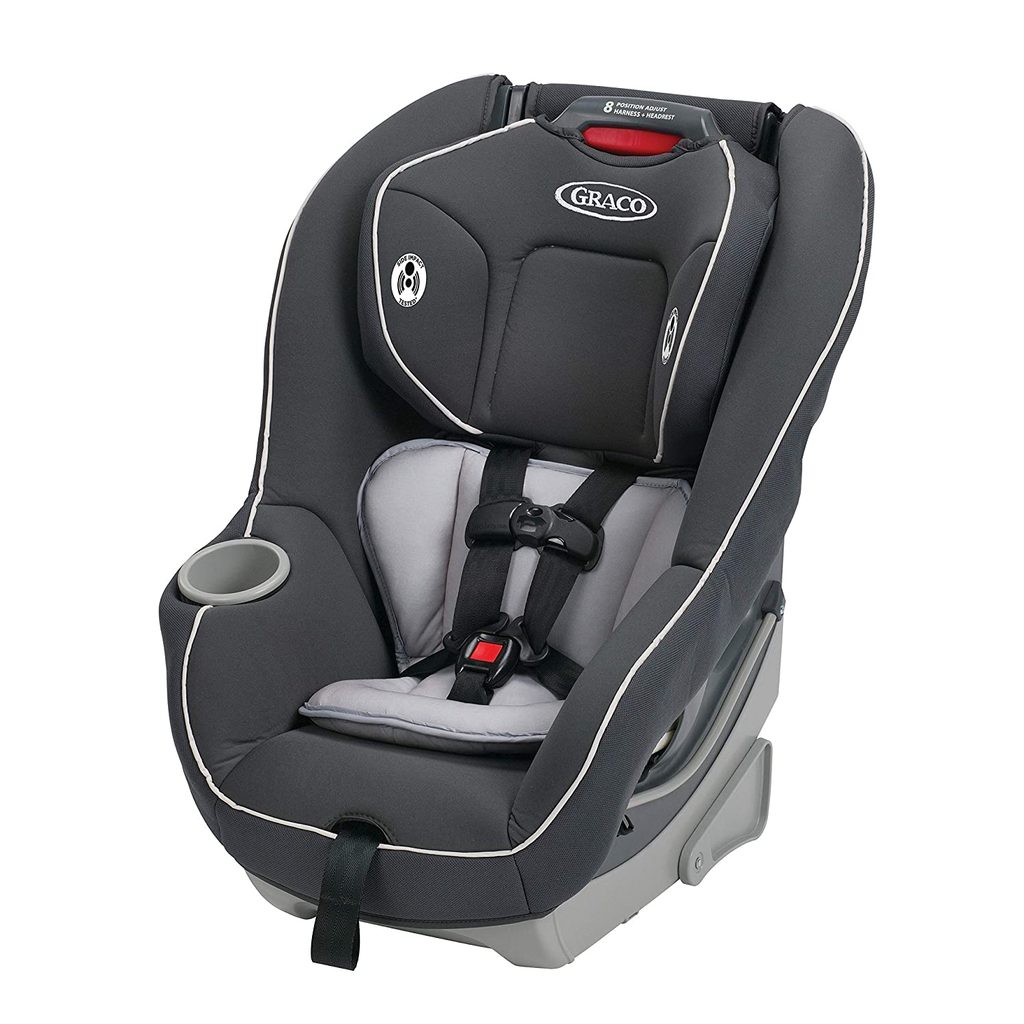 Graco car seat on a white background.