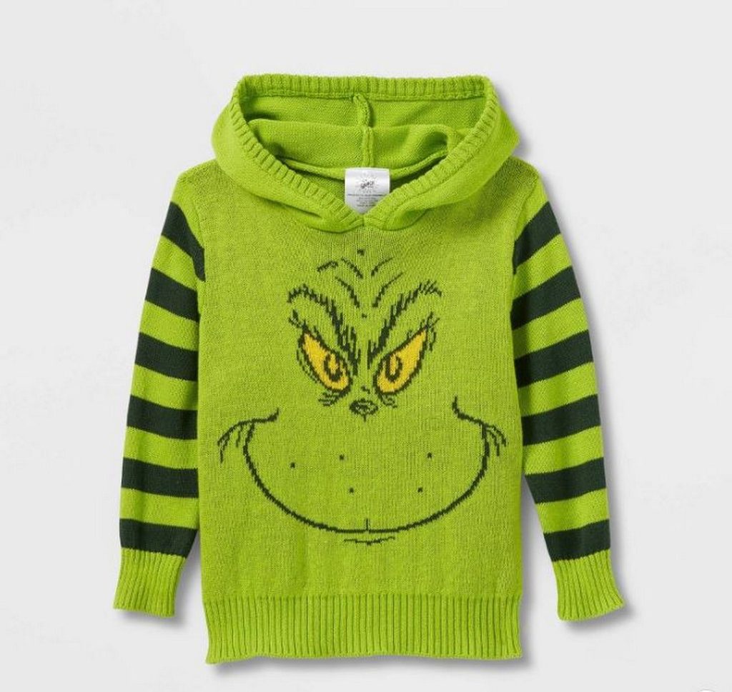 Grinch baby Christmas sweater