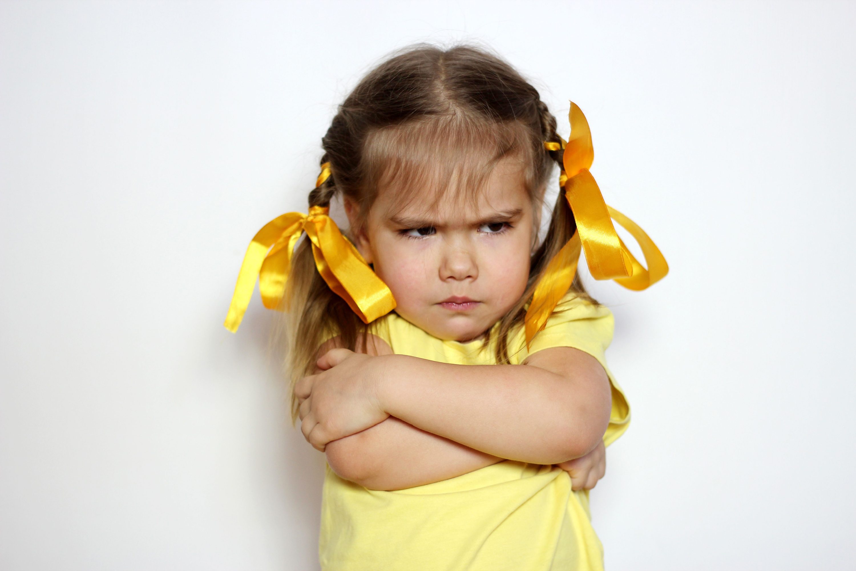 Upset girl toddler