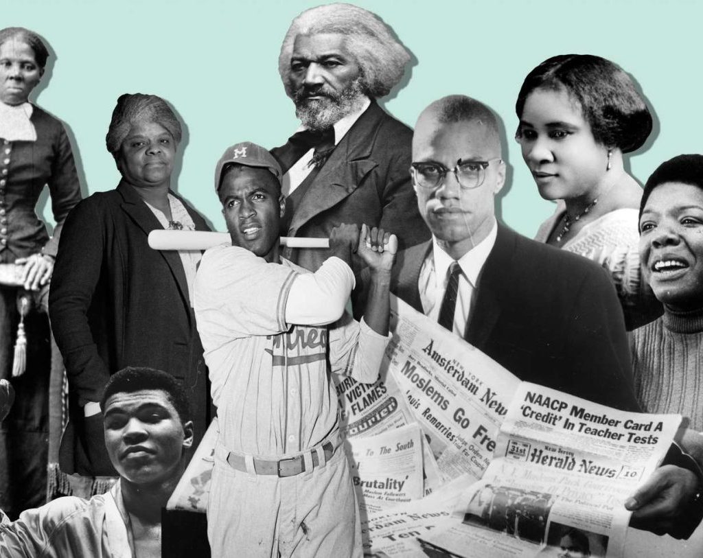 A picture of important historical Black figures