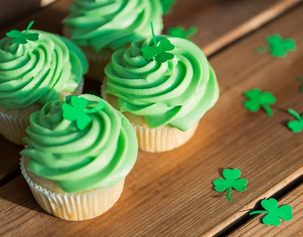 Four inviting St. Patrick's Day cupcakes