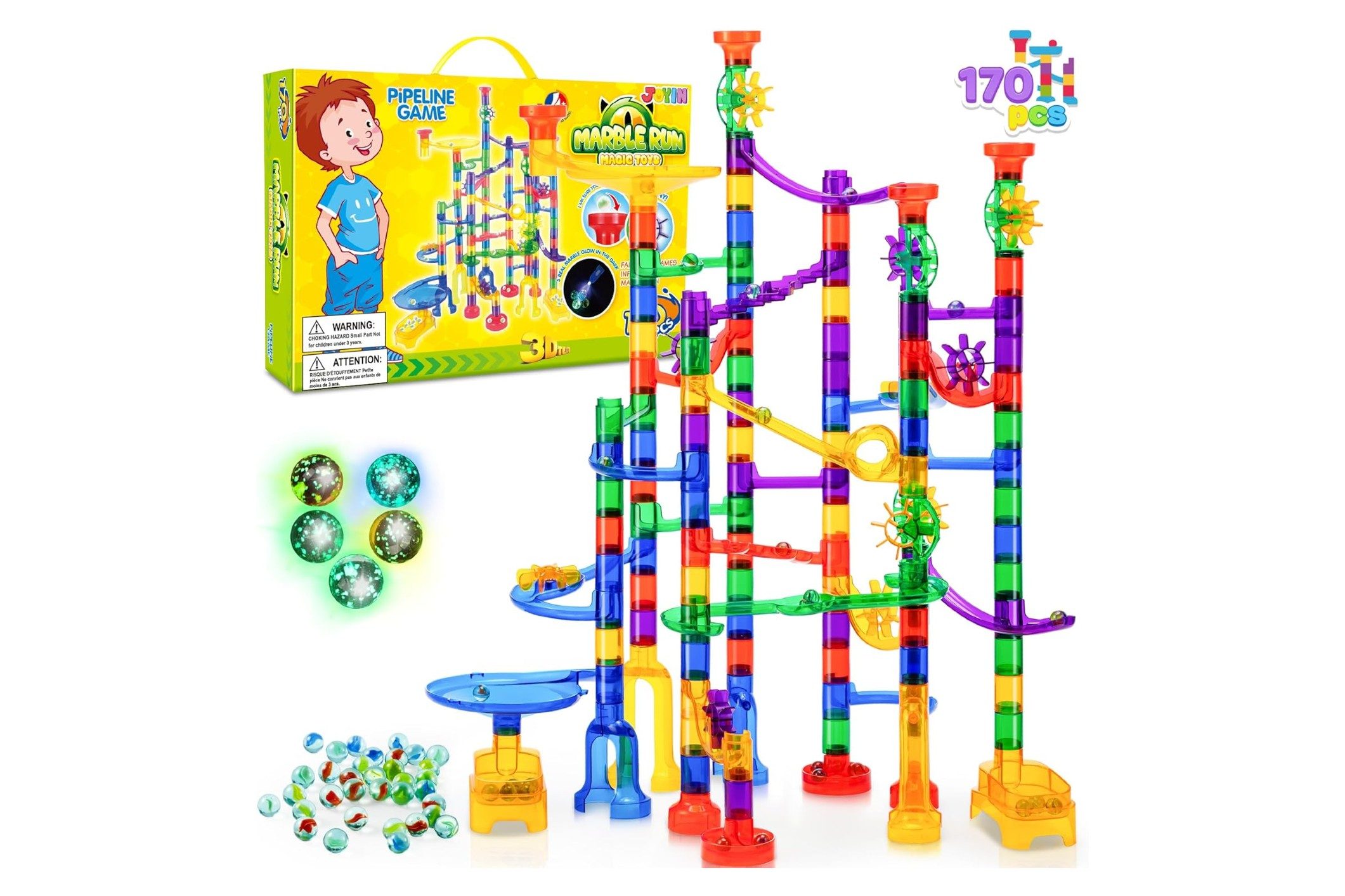 joyin glowing marble run