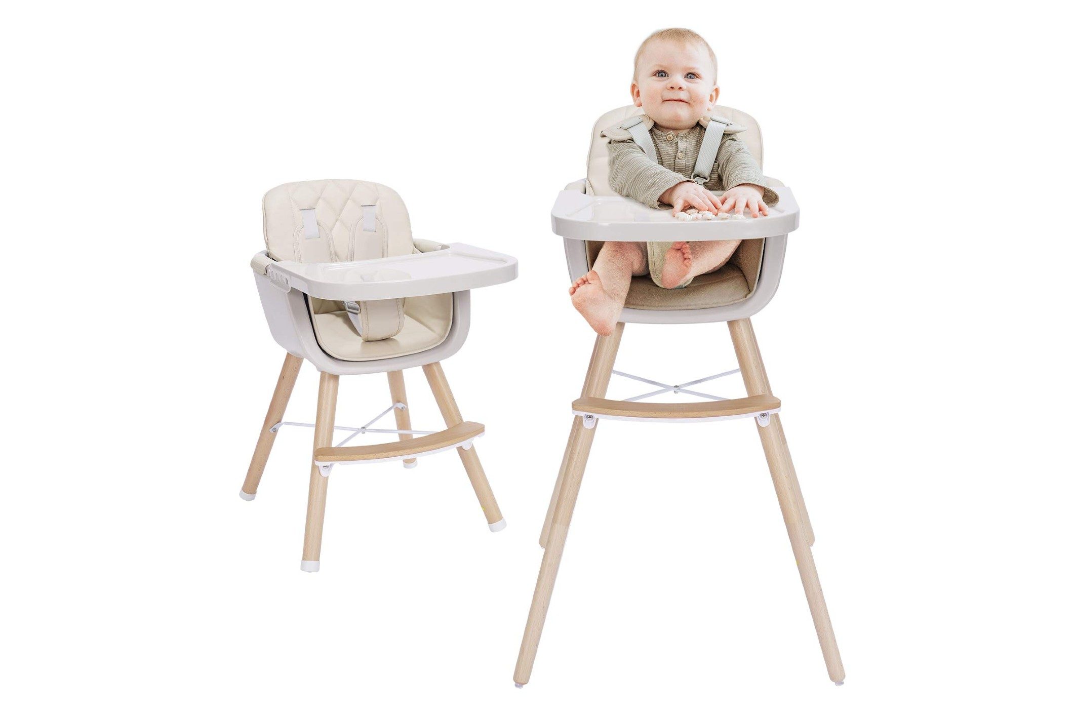mallify wooden high chair