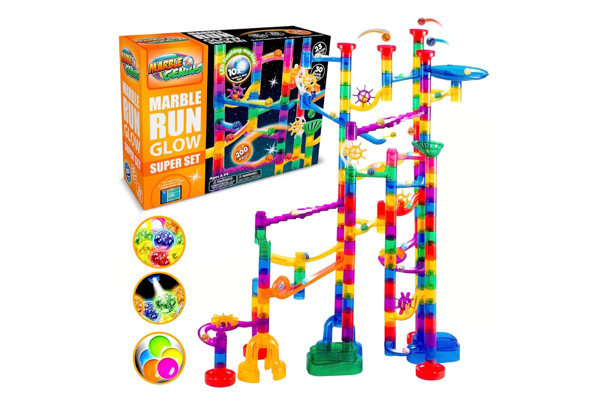 marble genius glowing marble run