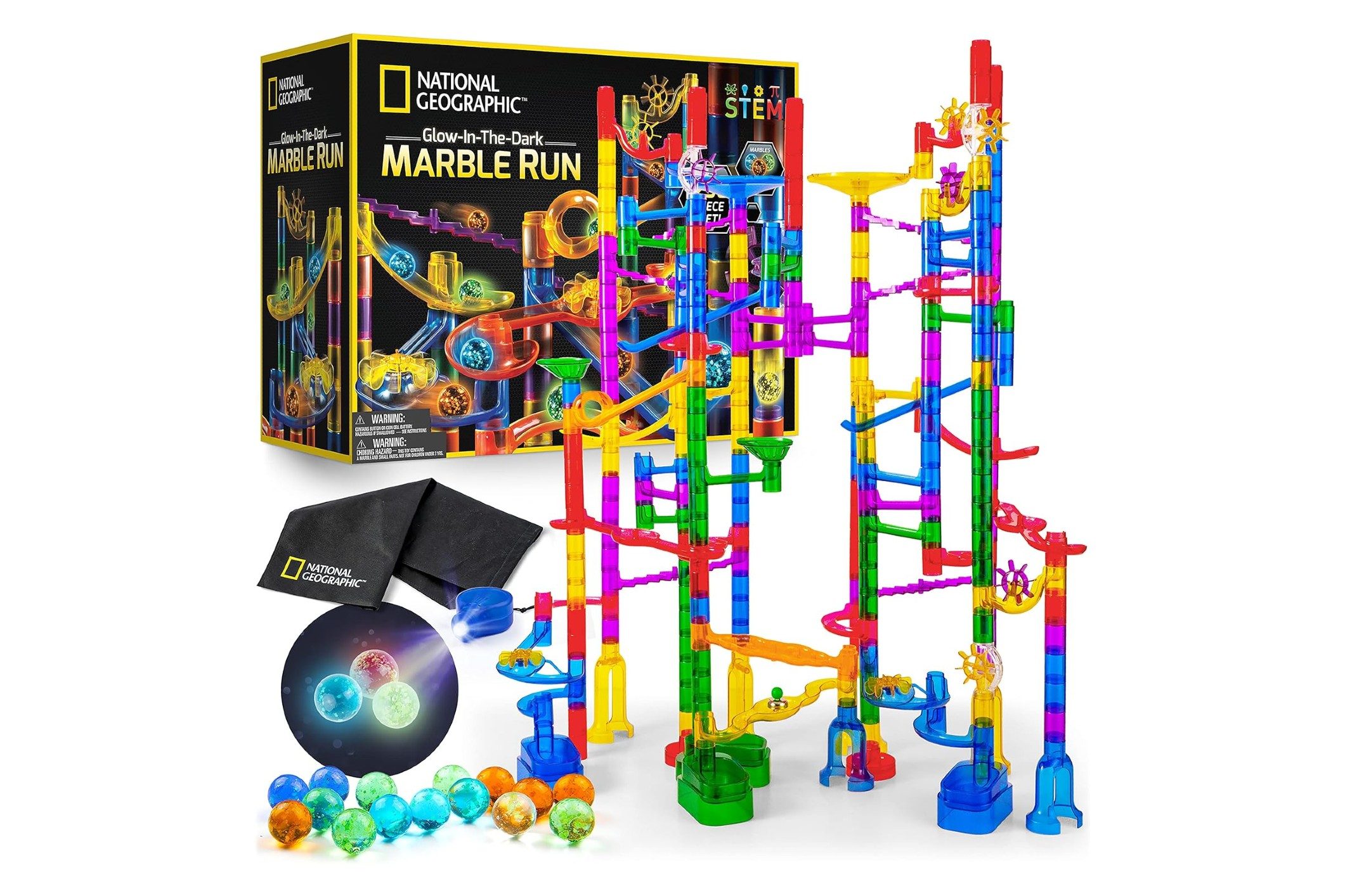 national geographic glowing marble run