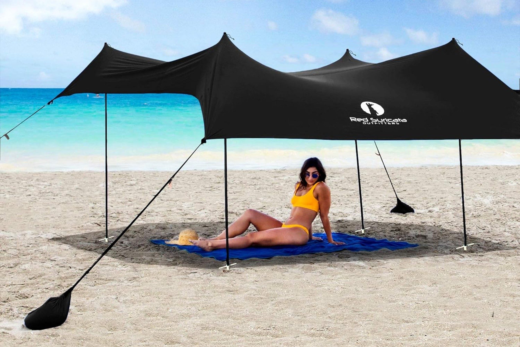 red suricata beach tent
