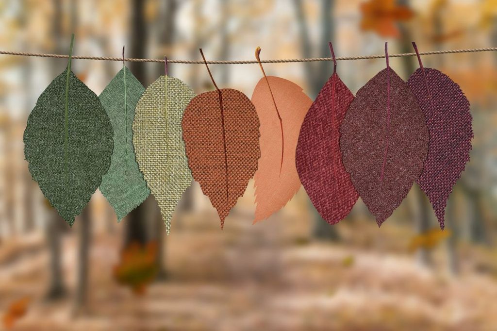 DIY fall leaf craft banner