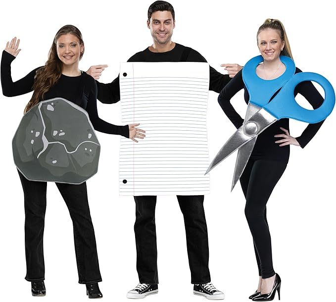 Rock, paper, scissors costume