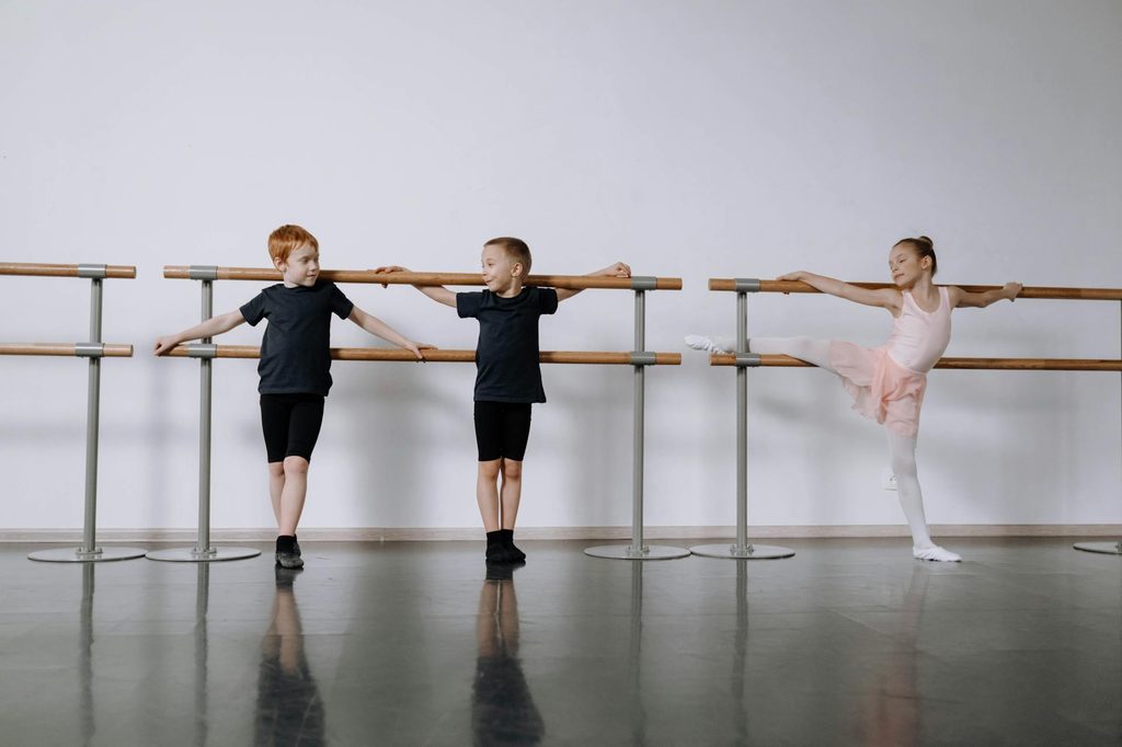 Children in dance class.