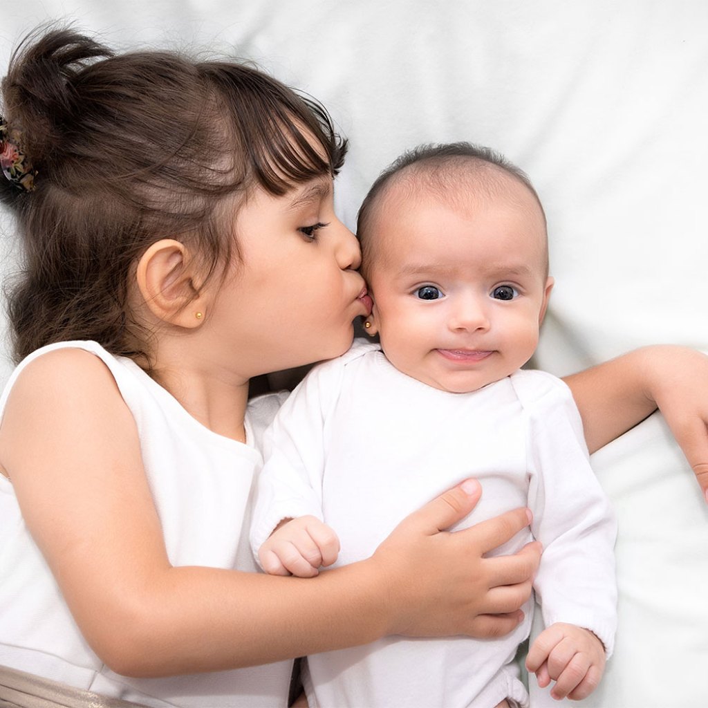 big sister and baby