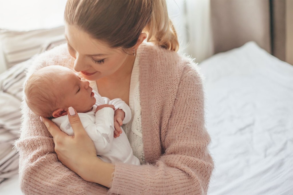 Mother with newborn