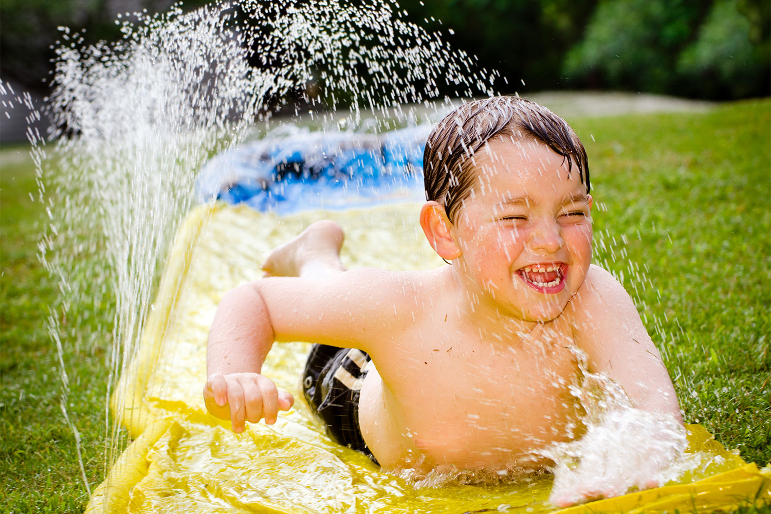 slip and slide backyard activities