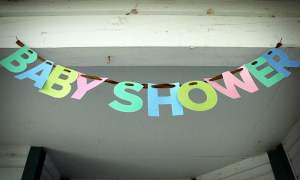 Baby shower banner