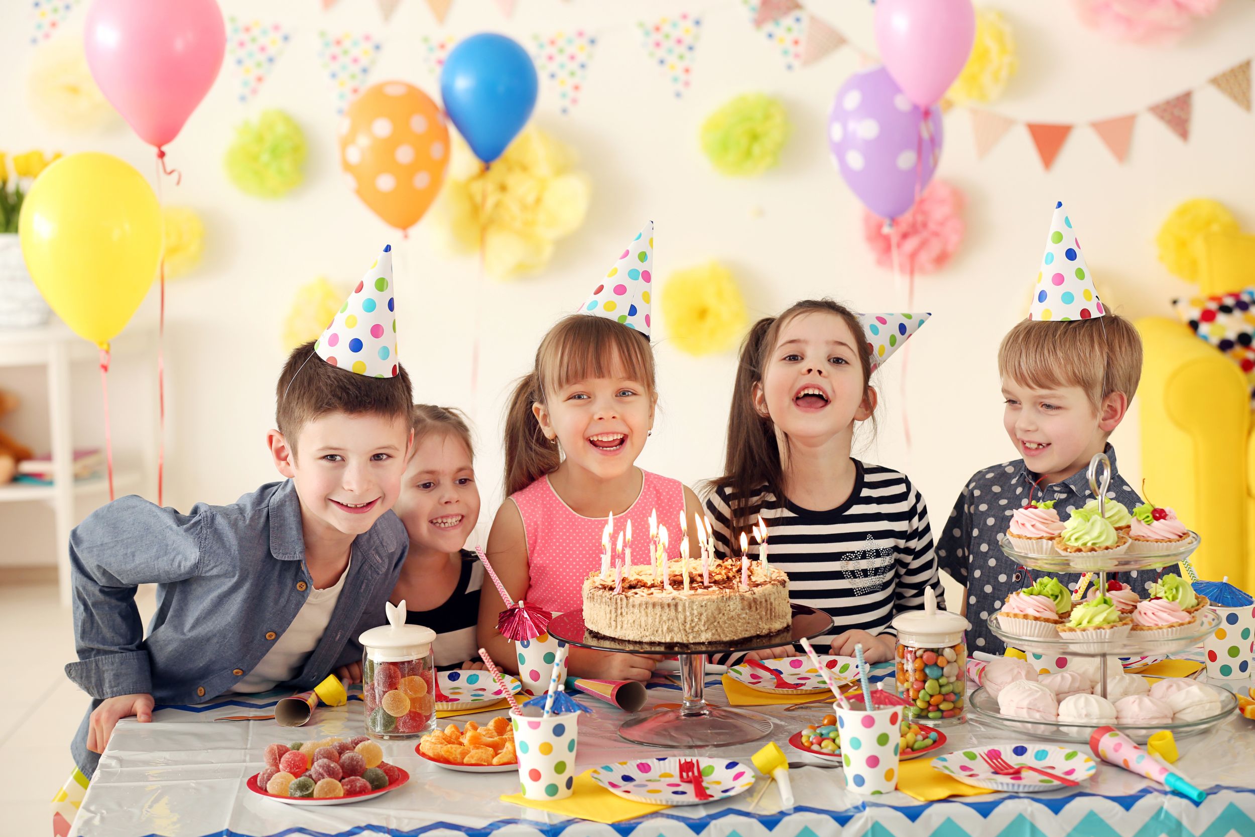 Children At A Birthday Party